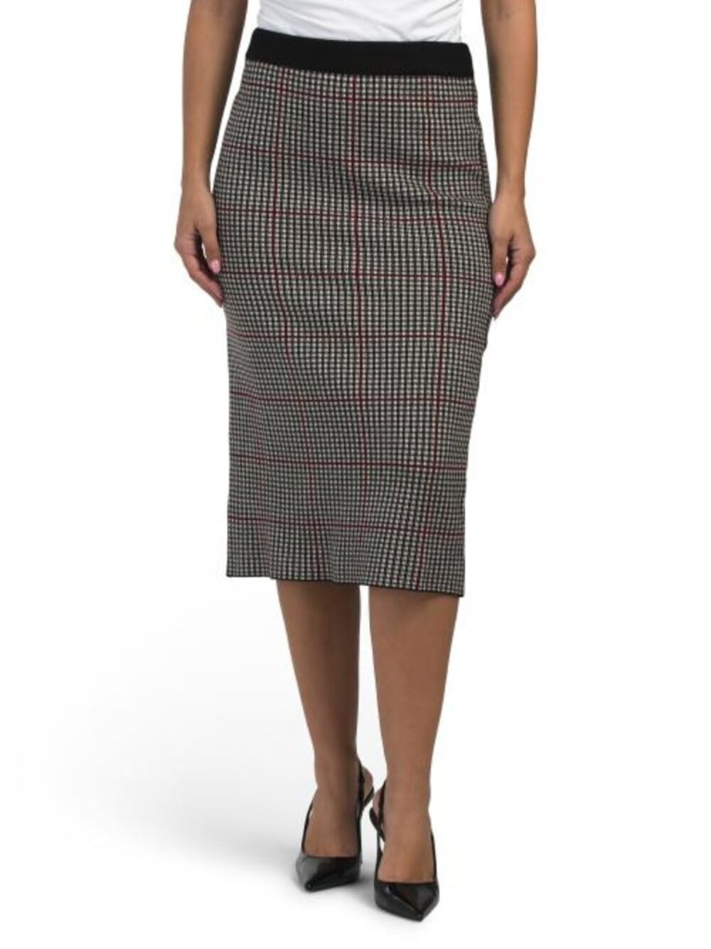 ANNE KLEIN Pattern Pencil Skirt